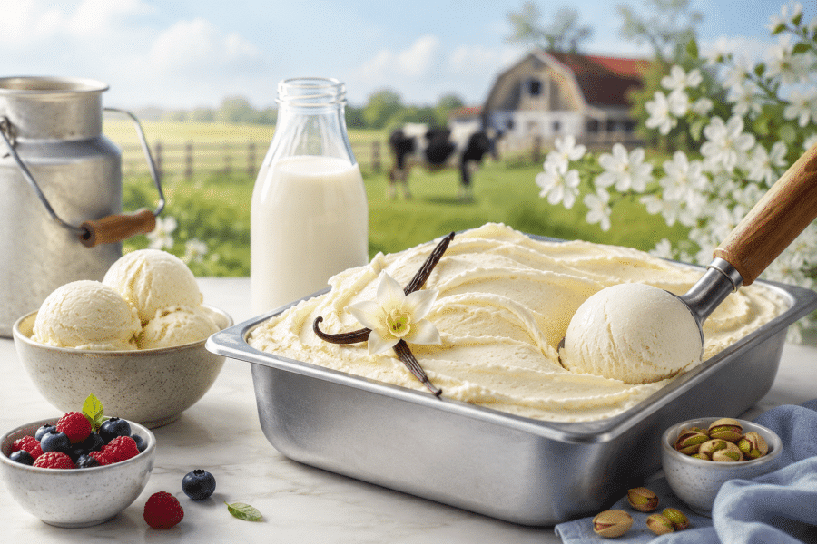 Glace à la ferme